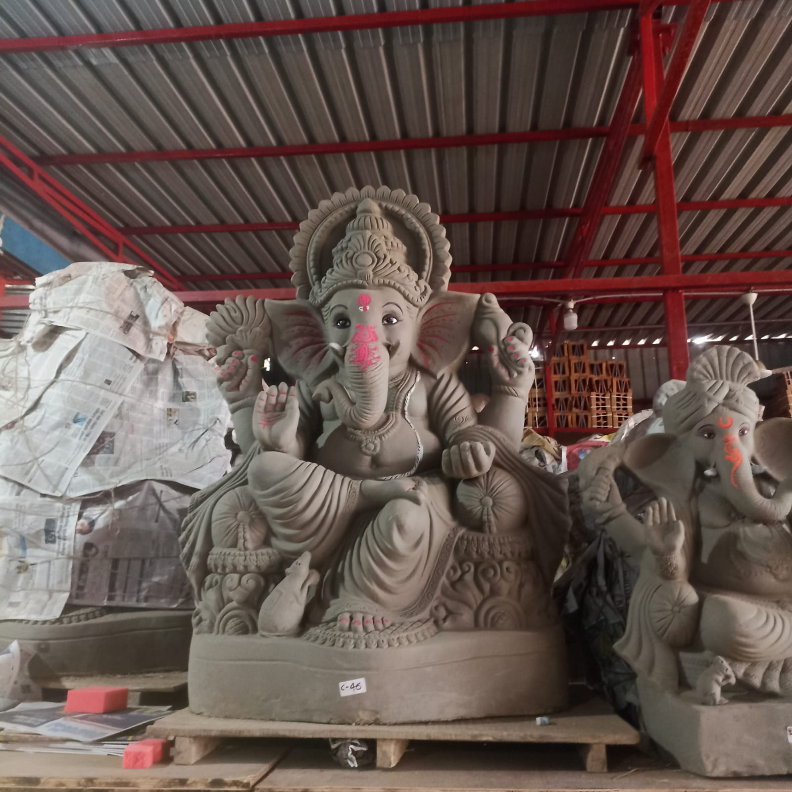 5 ft · workshop finish, pandal size