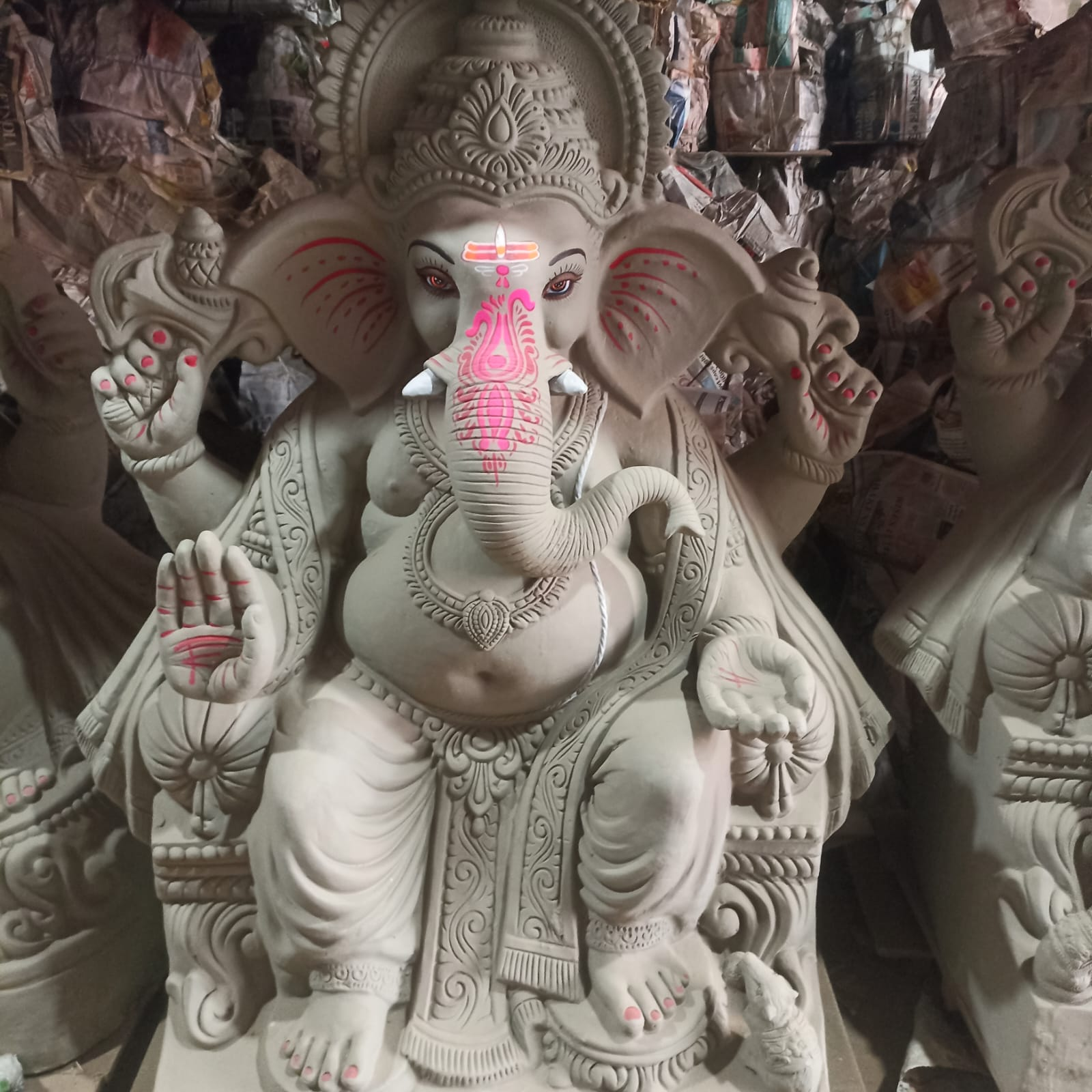 5 ft · pandal size clay Ganesha