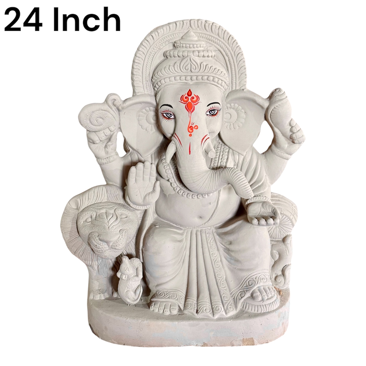 24 inch clay Ganesha
