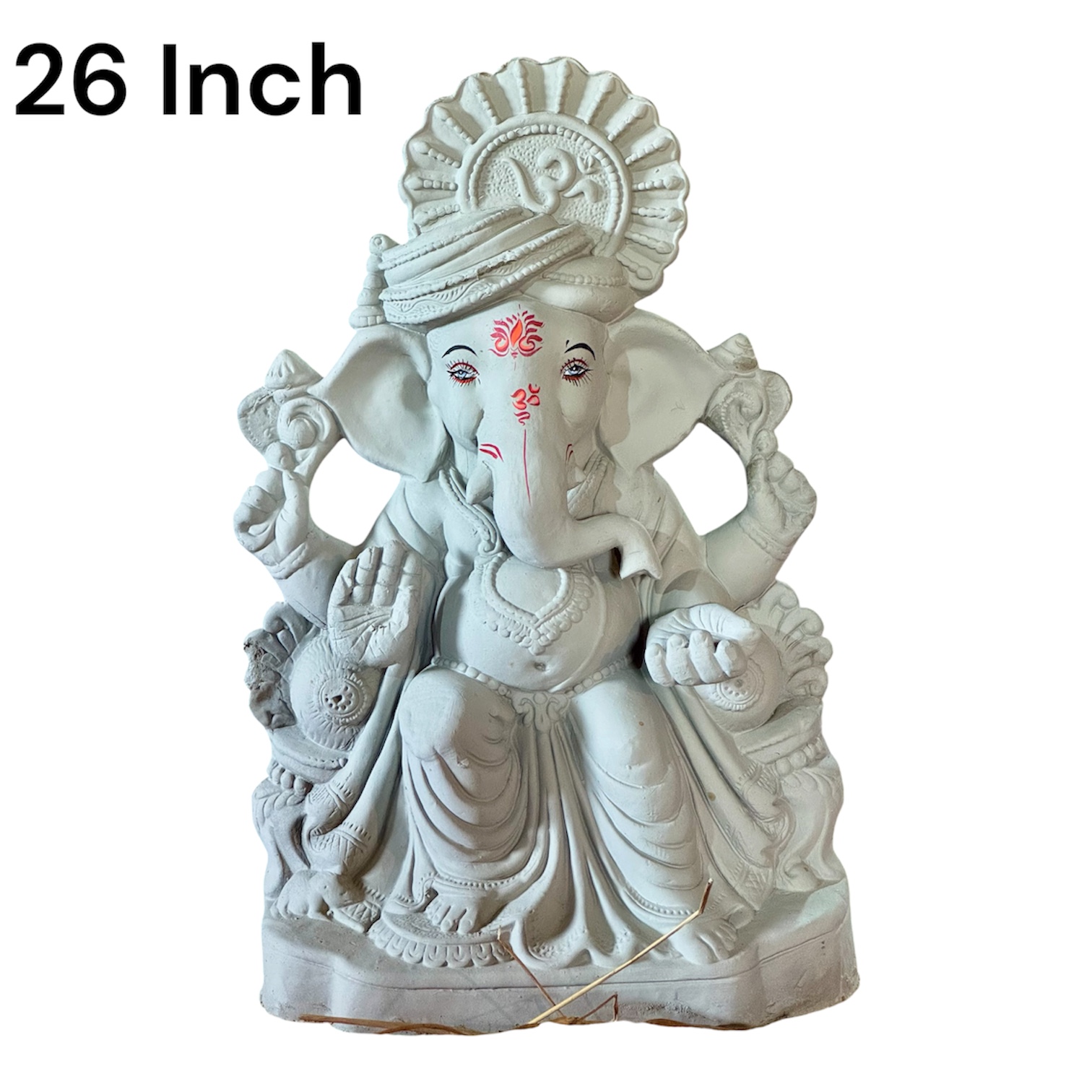 26 inch clay Ganesha
