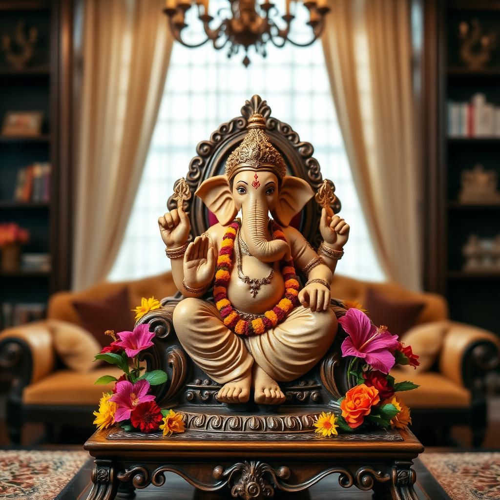 2 ft clay Ganesha