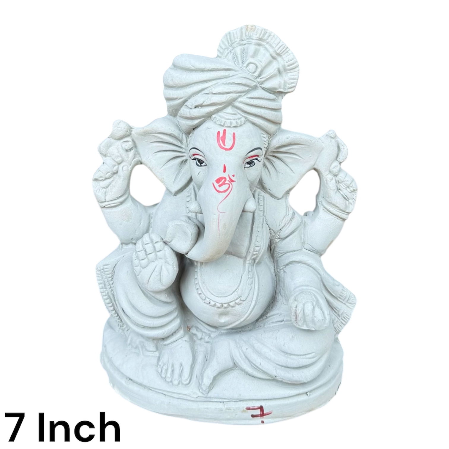 7 inch clay Ganesha